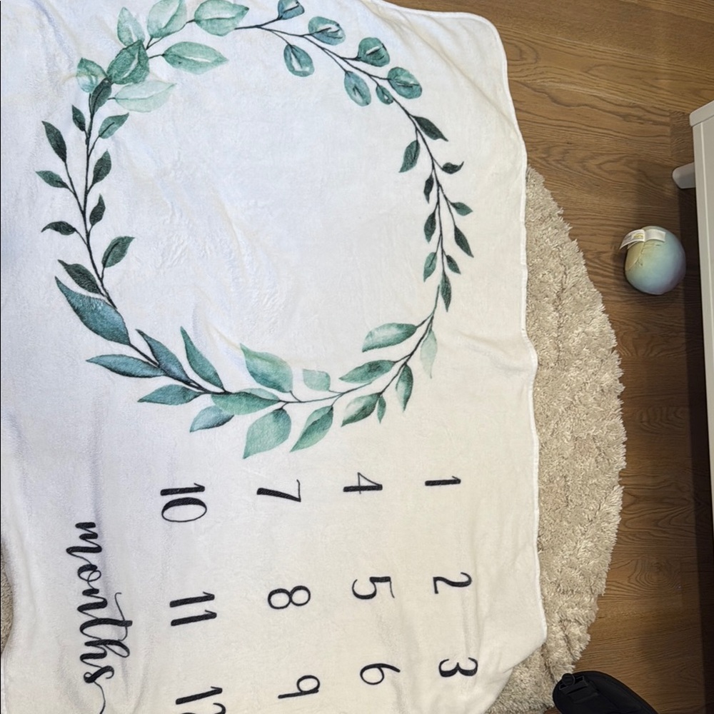 New born month blanket
